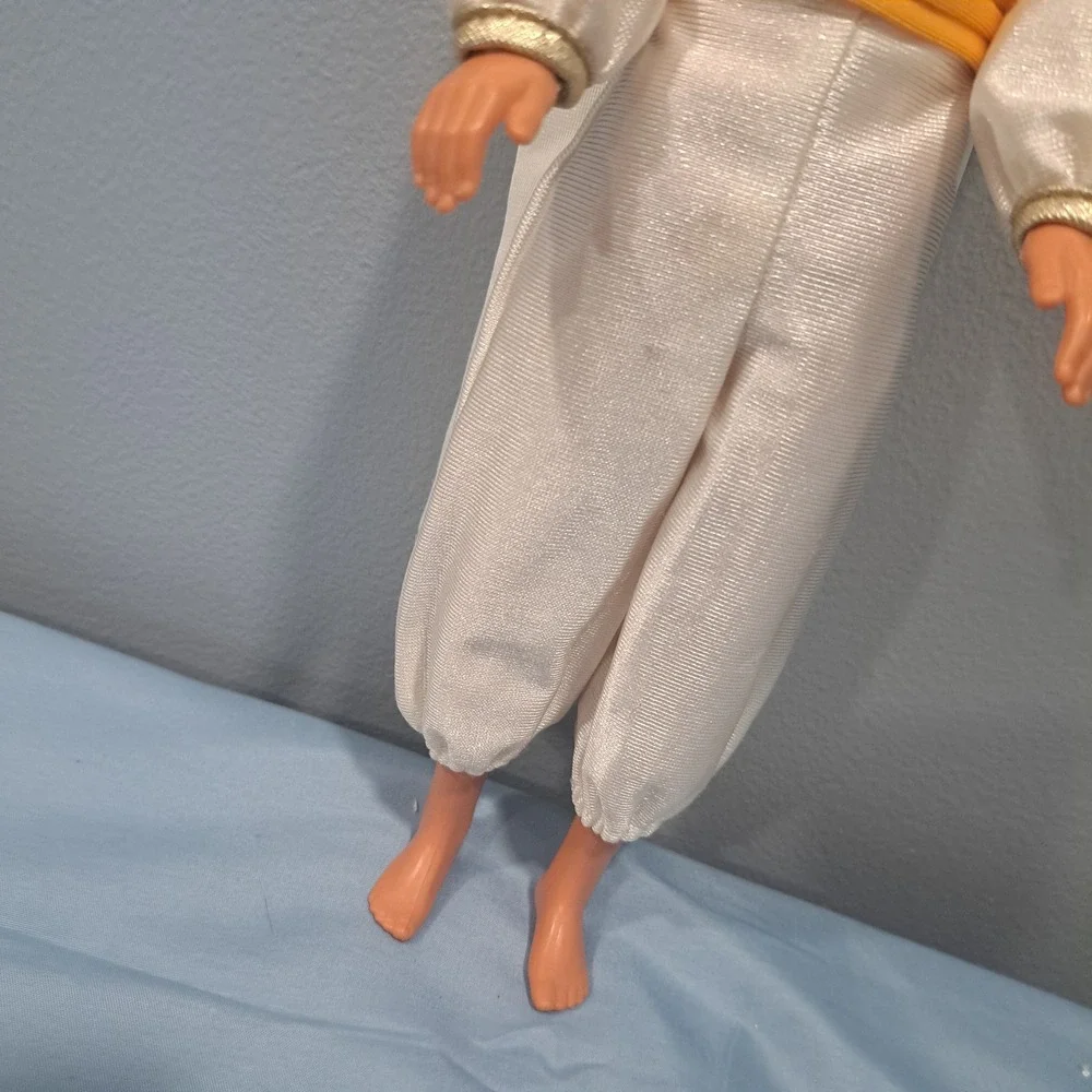 VTG Disney‎ Aladdin Prince Ali Doll Mattel Wedding White Gold Royal Outfit 1968